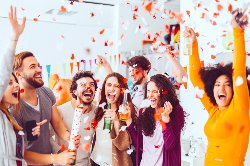 Students celebrating